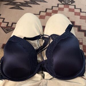 Elegant Navy Lace Bra